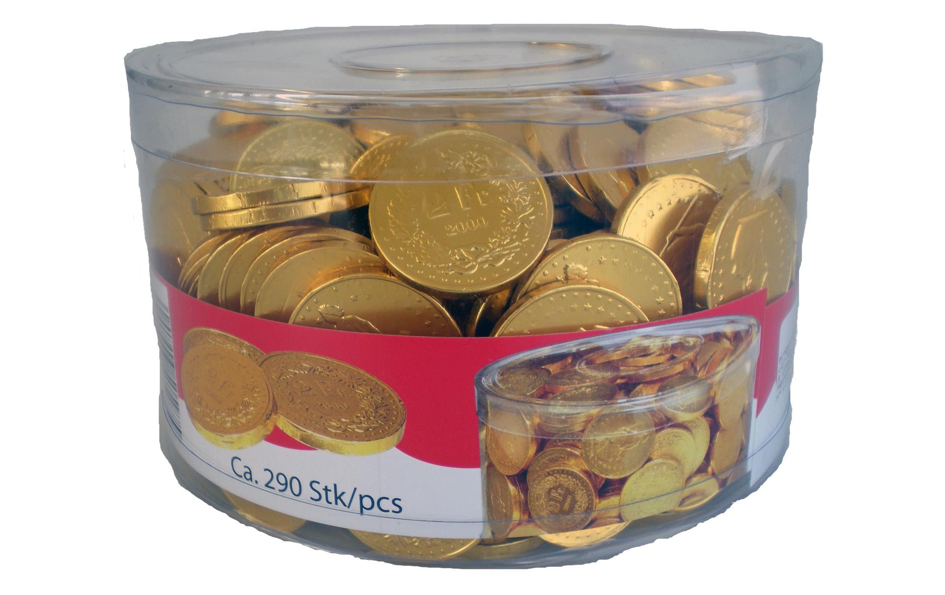 Walcor Schweizer Münzen 33mm 1 kg Dose ca.290 Stk.