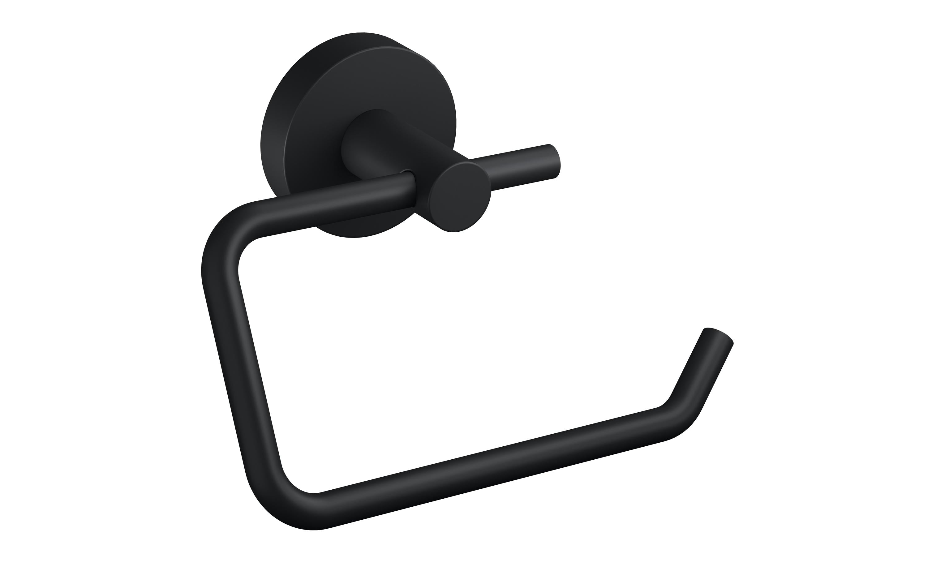 MOON BLACK Toilettenpapierhalter Matter WC-Rollenhalter