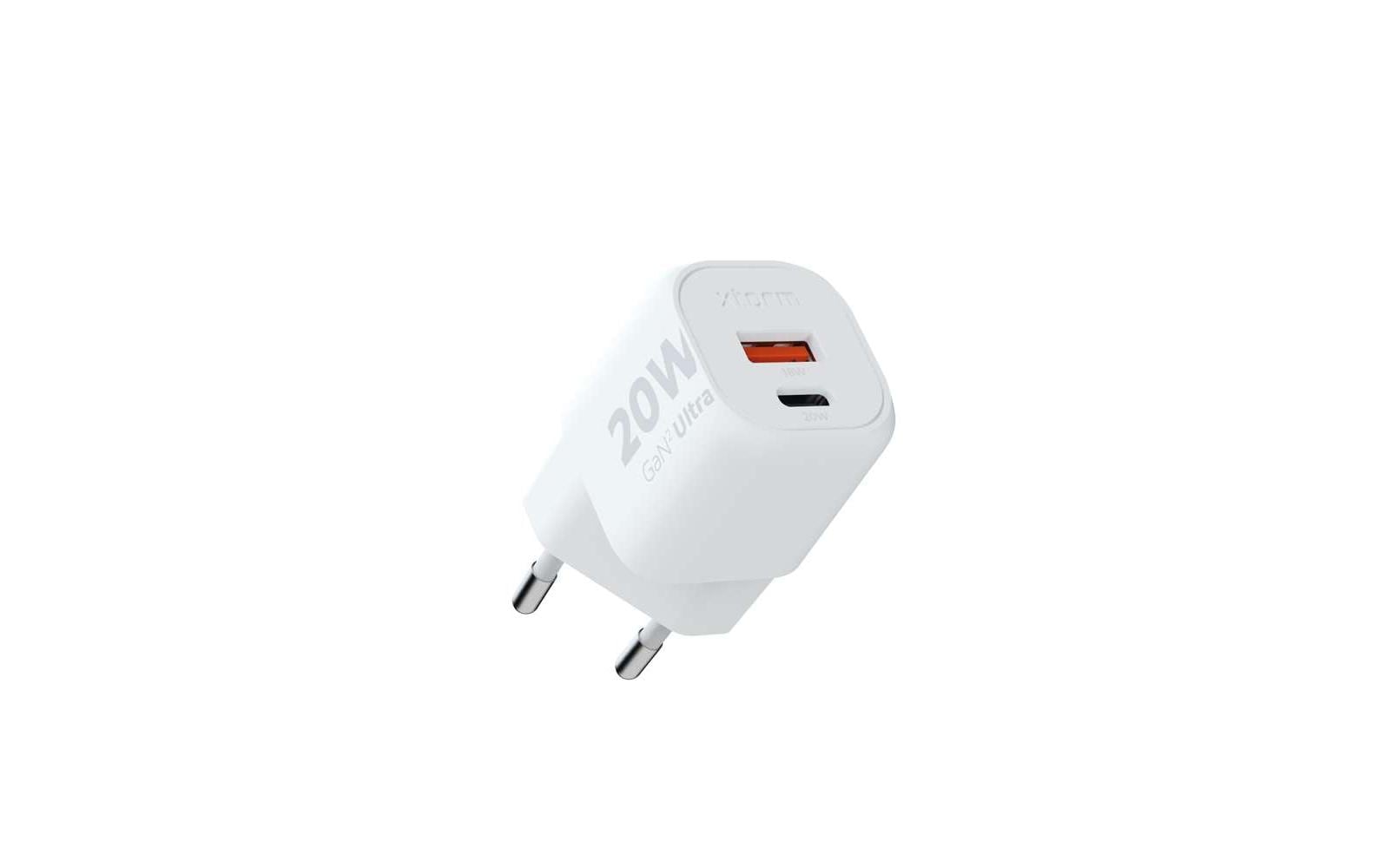 Xtorm USB Charger 1x USB-C, 1x USB-A 20W/18W