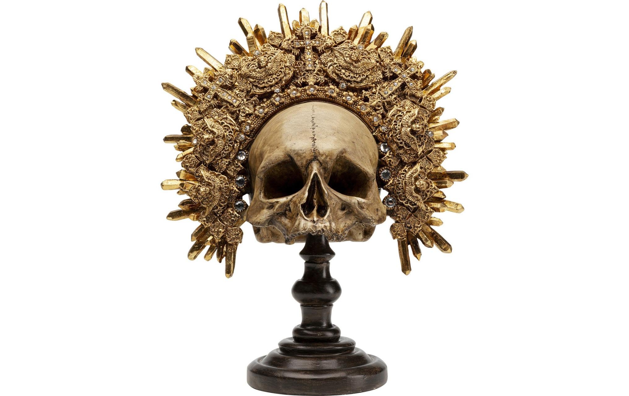Kare Dekofigur King Skull Grösse: 20x34x42cm, Kunststoff