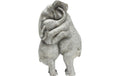 Kare Dekofigur Elephant Hug Grösse: 15x22x36cm, Kunststoff