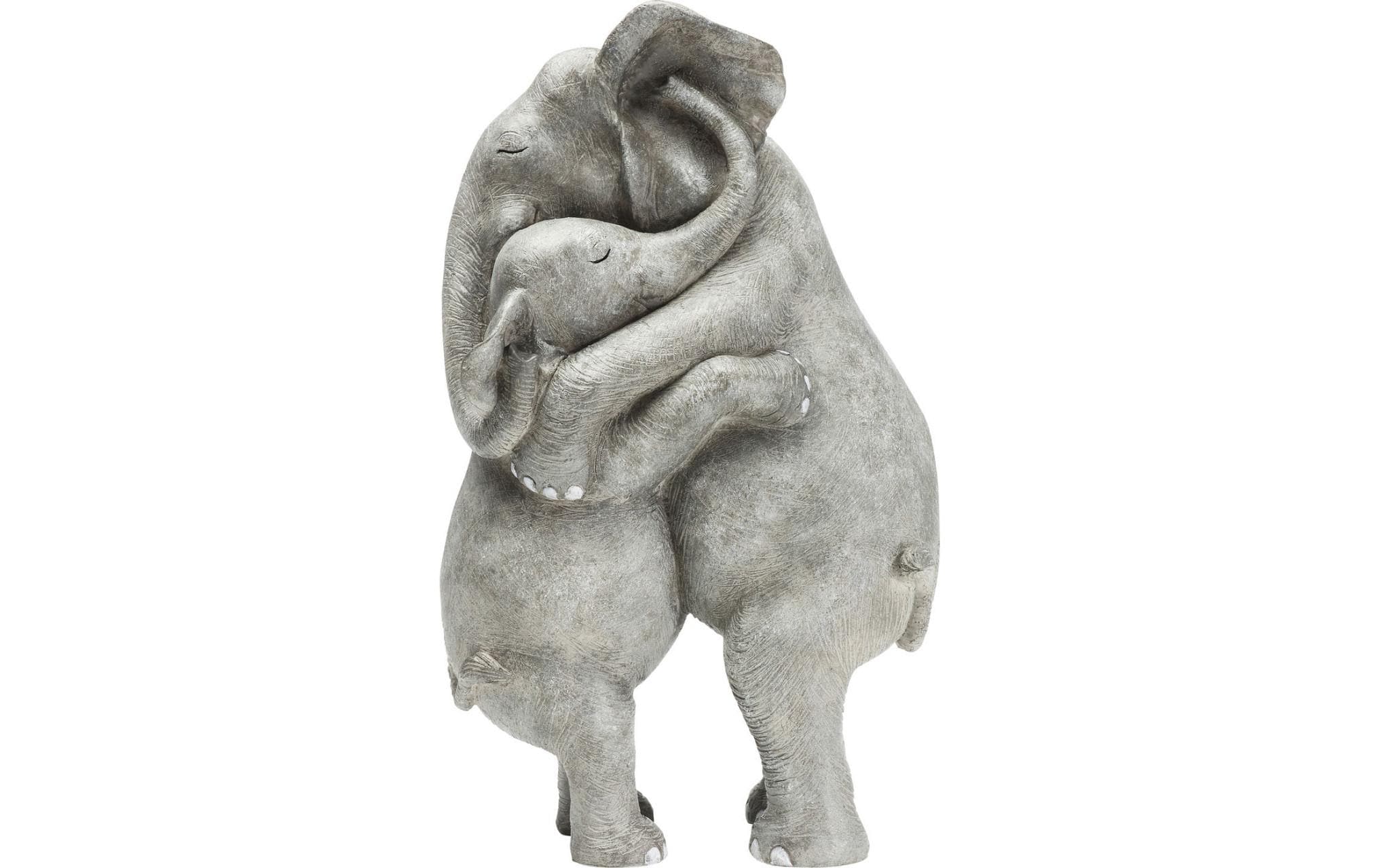 Kare Dekofigur Elephant Hug Grösse: 15x22x36cm, Kunststoff