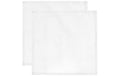 Rico Design Stoffservietten 45x45 cm weiss, 2 Stück, 100% Baumwolle