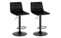 House Nordic Barstuhl Middelfart black 2Set 2 Stk., Polyester, Samtoptik
