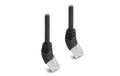 Delock Netzwerkkabel RJ45 Cat.6A S/FTP nach oben gewinkelt, 2m, schwarz