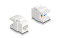 Delock Keystone Modul RJ45 Buchse zu LSA Cat.6A, werkzeugfrei mini