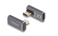 Delock Adapter USB-C Stecker zu Buchse 40 Gbps, 8K 60Hz, gedreht gewinkelt
