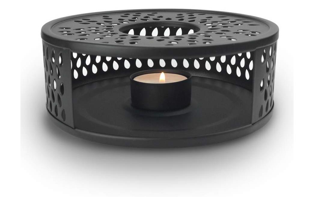 Creano Stövchen schwarz Edelstahl,  H:5.5cm, D:15.5cm