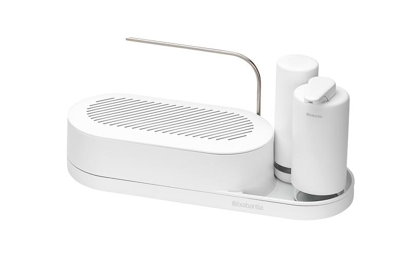 Brabantia Organiser Set Sink Style White Seifenspender, Seifenqueezer
