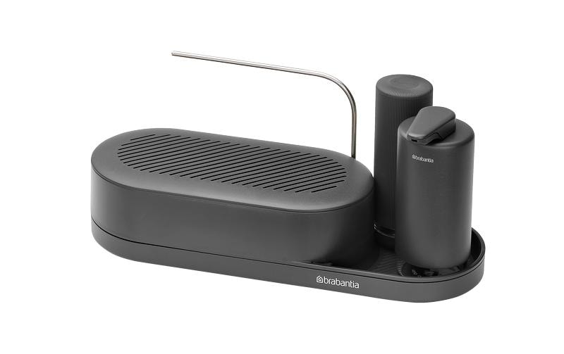 Brabantia Organiser Set Sink Style Grey Seifenspender, Seifenqueezer