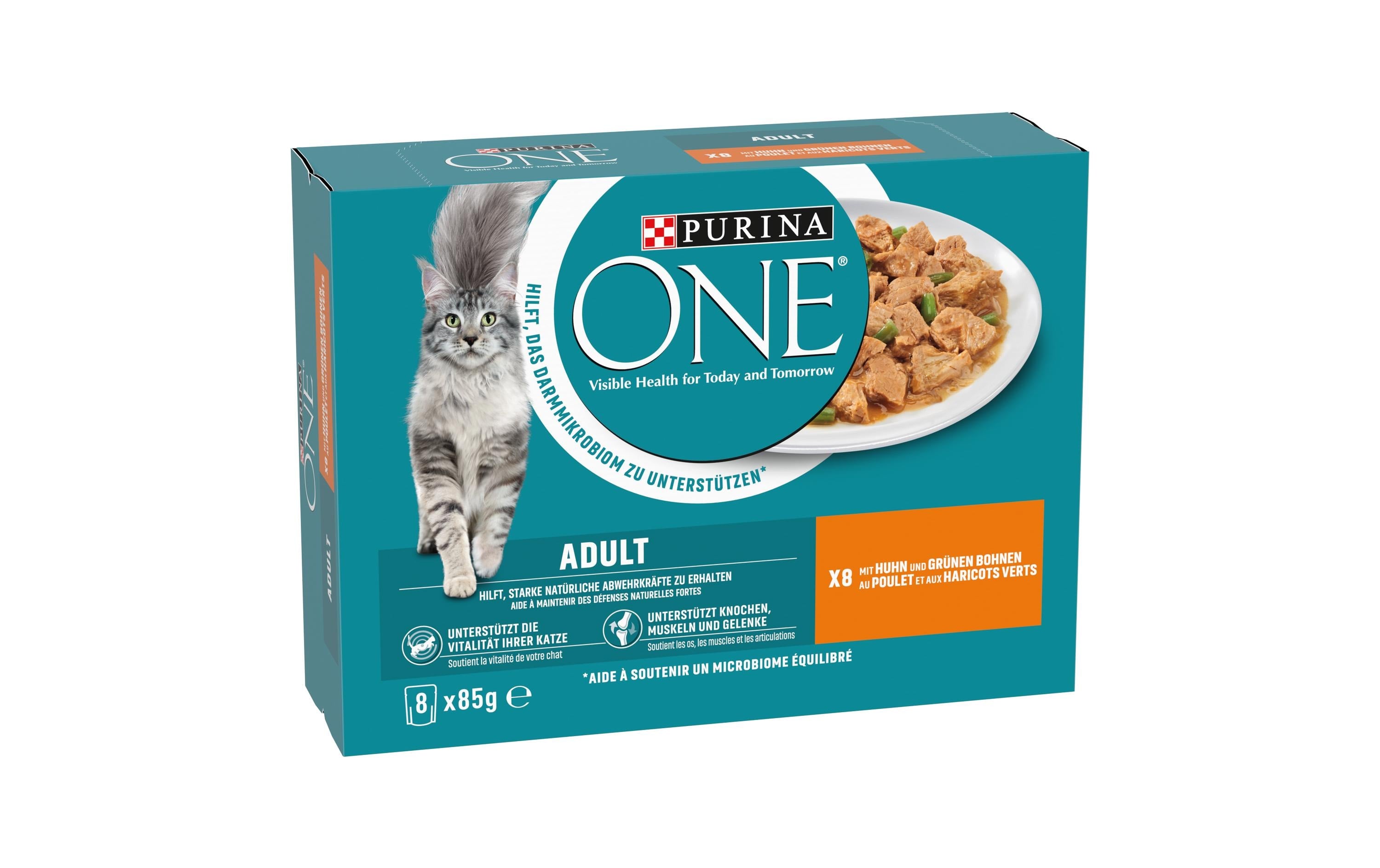 Purina One Nassfutter Adult Huhn 8x85 g