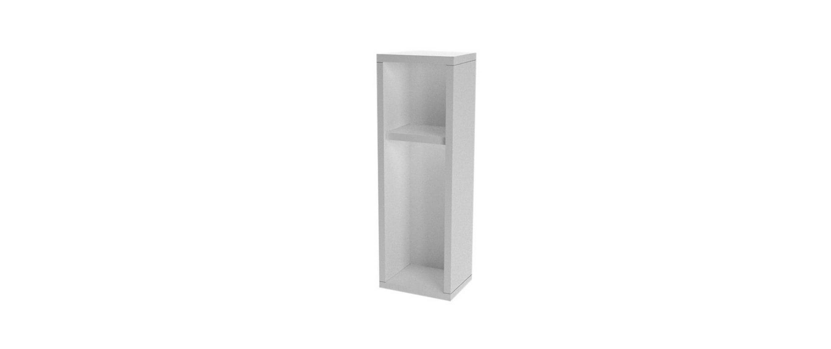 Woody Fashion Nachttisch Turra Weiss Span melaminbeschichtet, 20x65x15cm