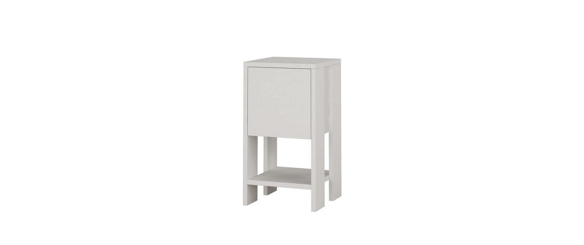 Woody Fashion Nachttisch Ema Weiss Span melaminbeschichtet, 30x55x30cm