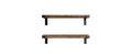 Woody Fashion Wandregal LAM004 Fichte/Metall, 60x16x14cm