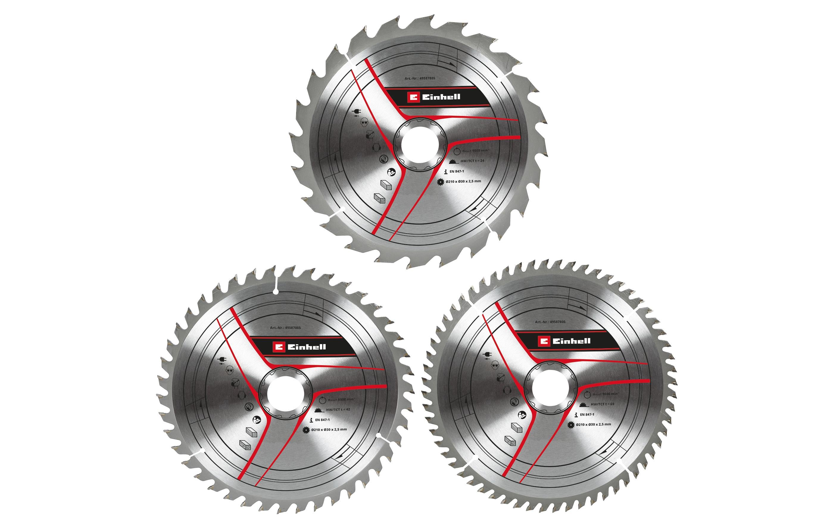 Einhell Sägeblattset 3-tlg. 210 x 30 mm