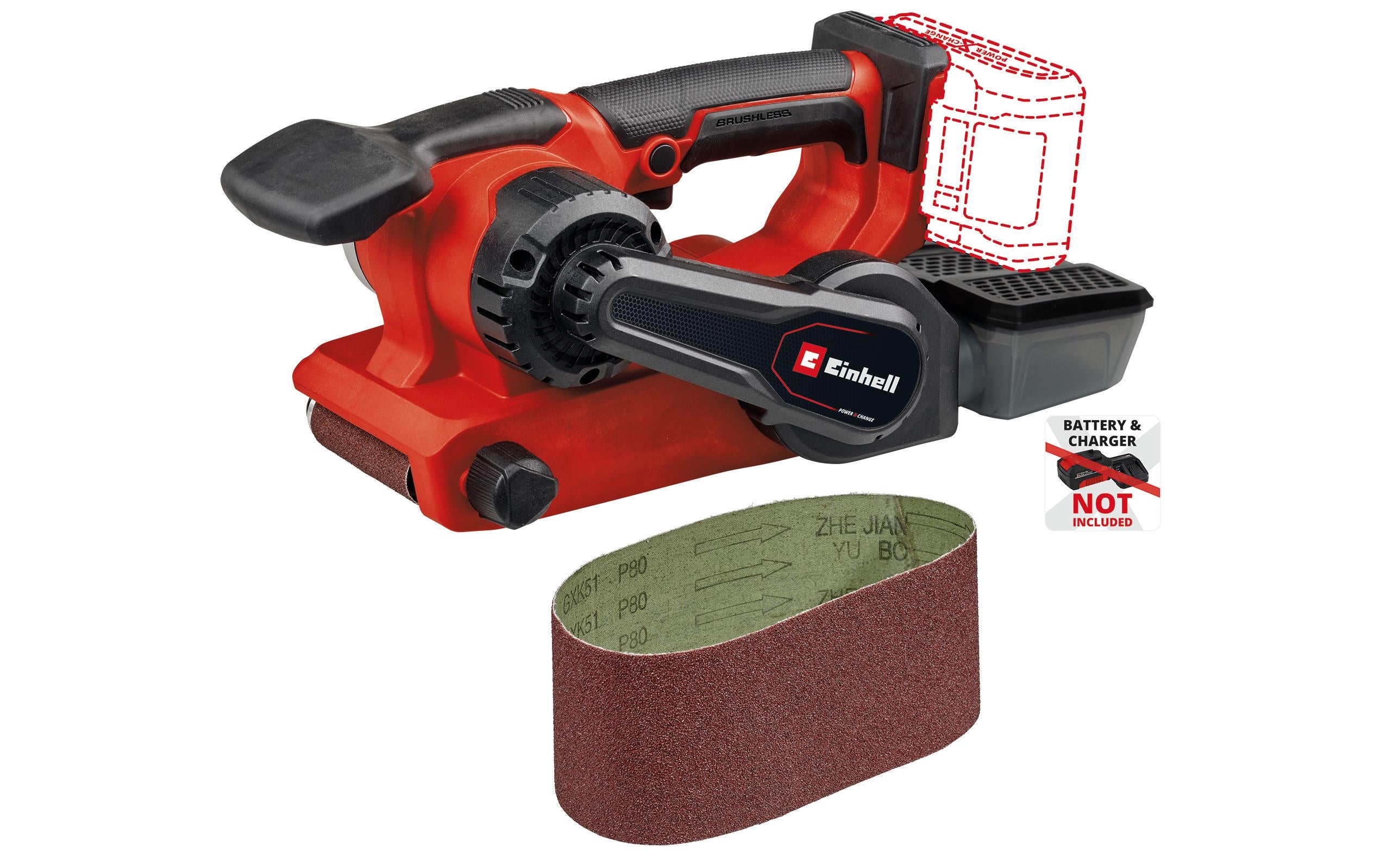 Einhell Akku-Bandschl TP-BS 18/457 Li BL ohne Akku und Ladegerät