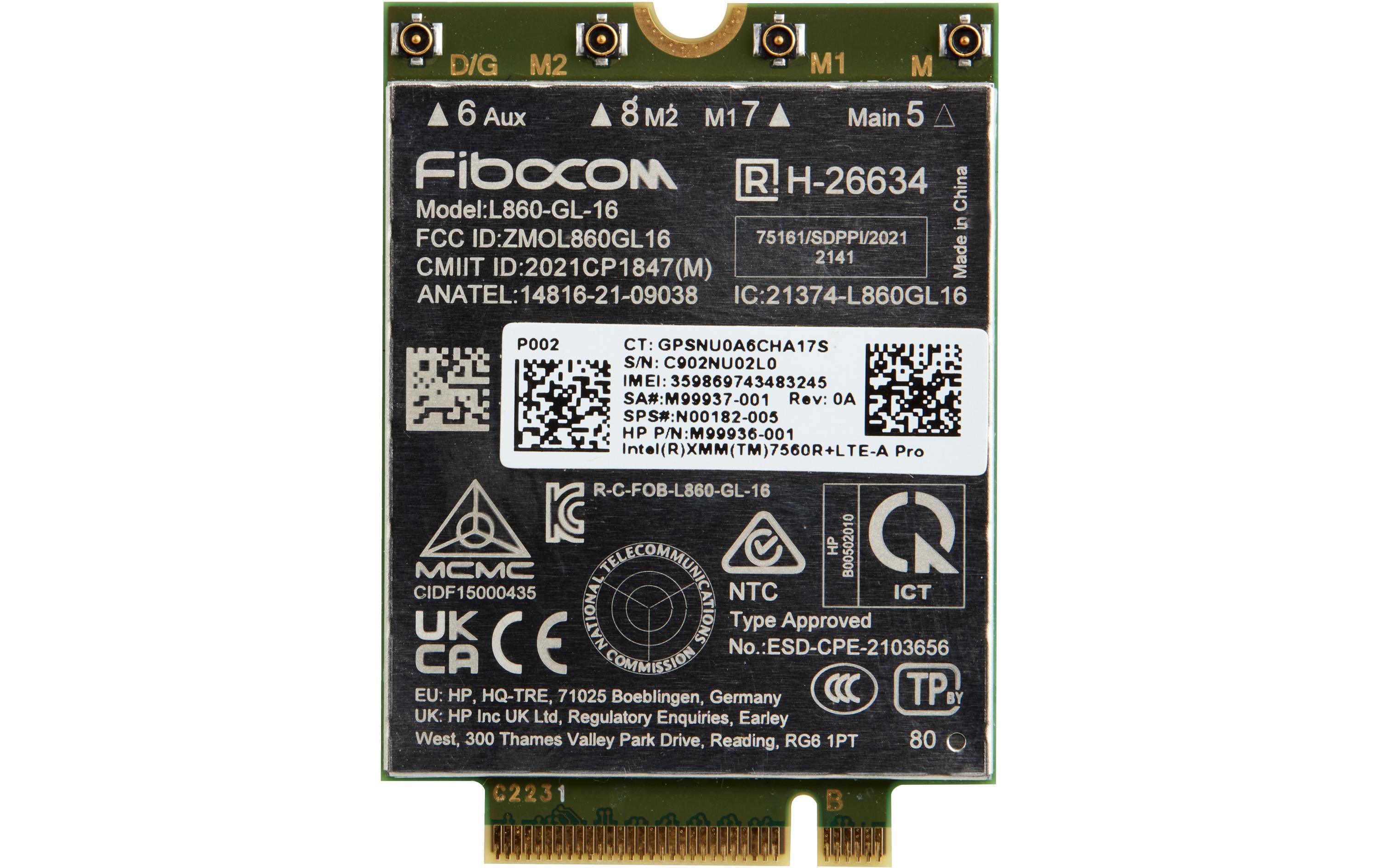 HP XMM 7560 LTE-Advanced WWAN G10