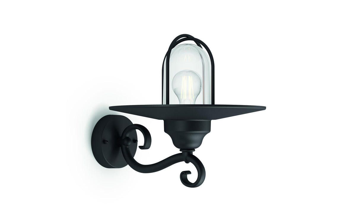 Philips myGarden Wandleuchte 16270/30/PN,sw ohne Leuchtmittel, max.1x60W, outdoor IP44,