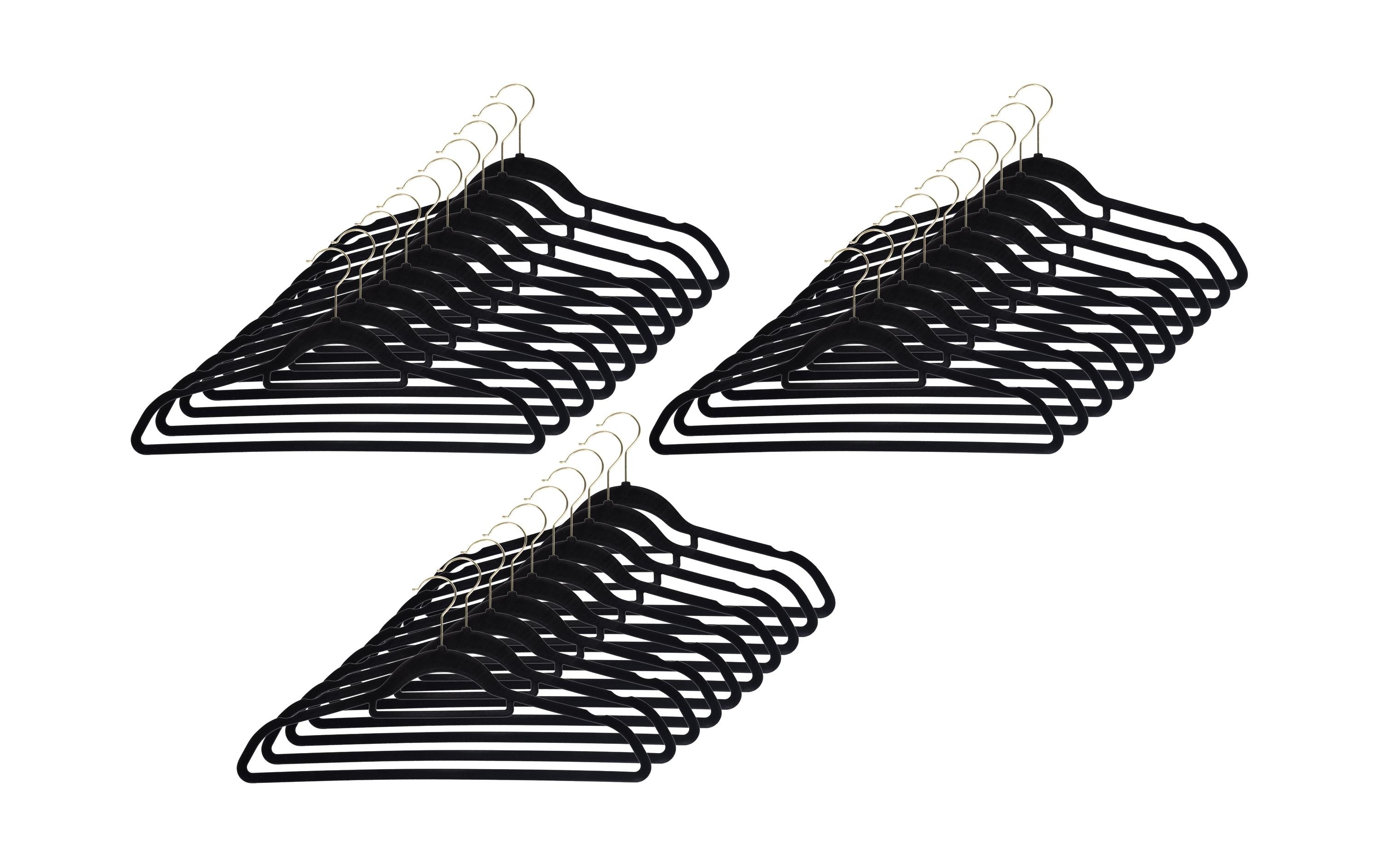 COCON Kleiderbügel 30er Pack 45x23x0.5cm, schwarz