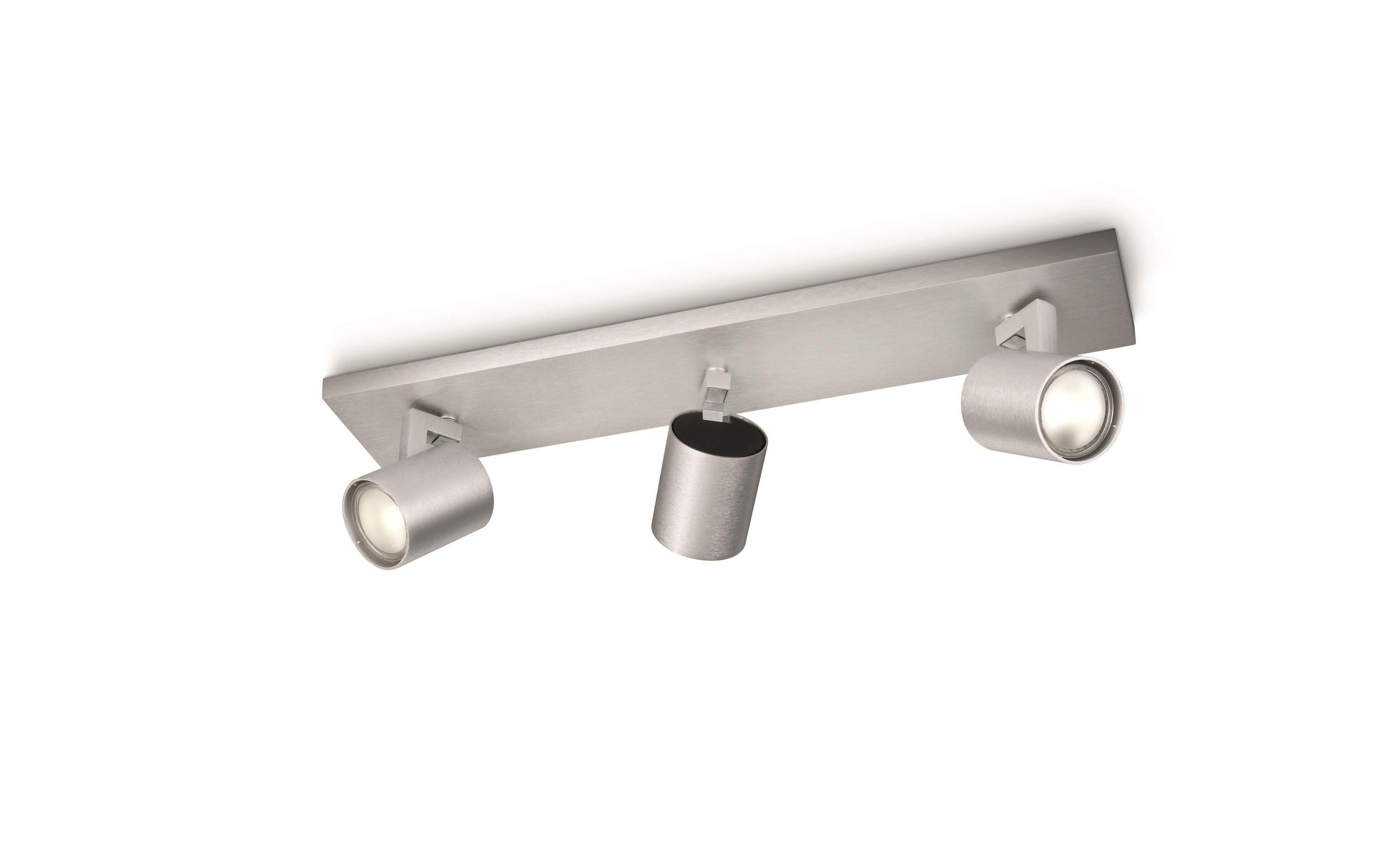 Philips Spot Runner GU10, 3x max. 20W, aluminium