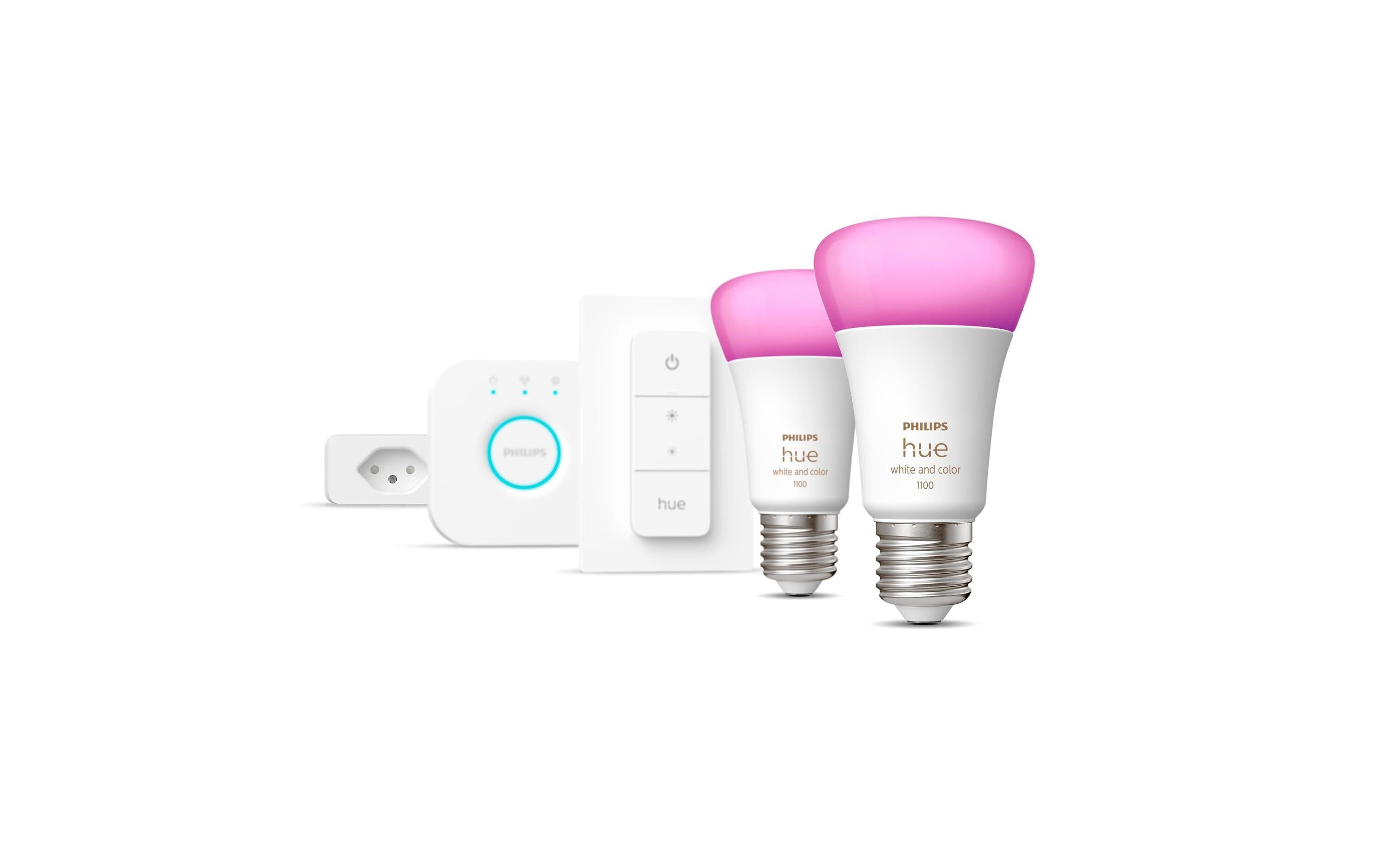 Philips Hue White & Col. Amb. E27 2er Starter Set inkl Smart Plug