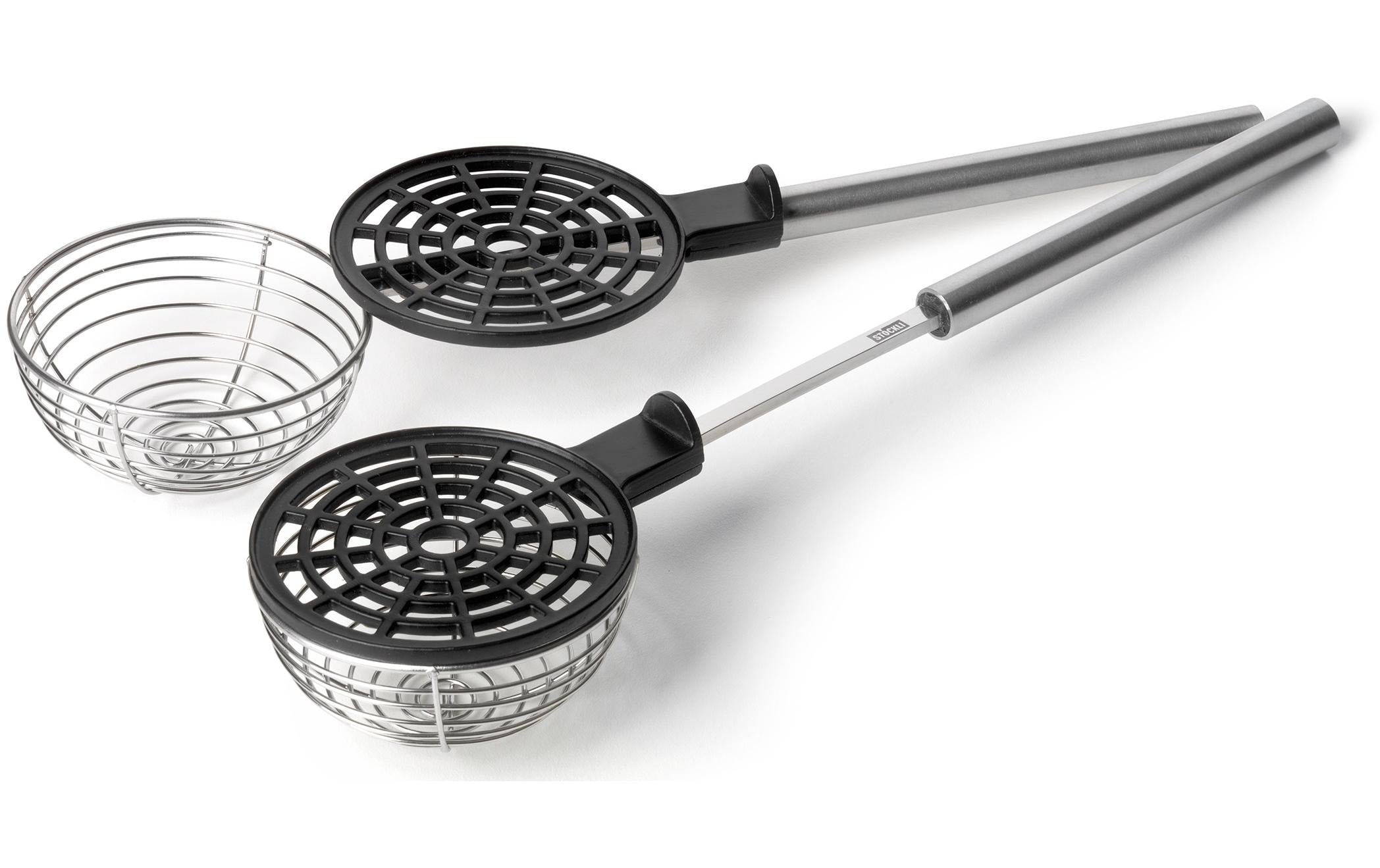 Stöckli Fonduesieb mit Deckel Packung à 2 Stück, 25.5 cm, Durchmesser 6cm