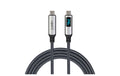 onit Premium LED USB4-Kabel C-C schw/gr 1m USB 4.0 / 240W / 40Gbps / 8K@60Hz
