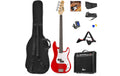 MAX GigKitRe Bass Gitarrenset, rot