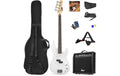 MAX GigKitWh Bass Gitarrenset, weiss