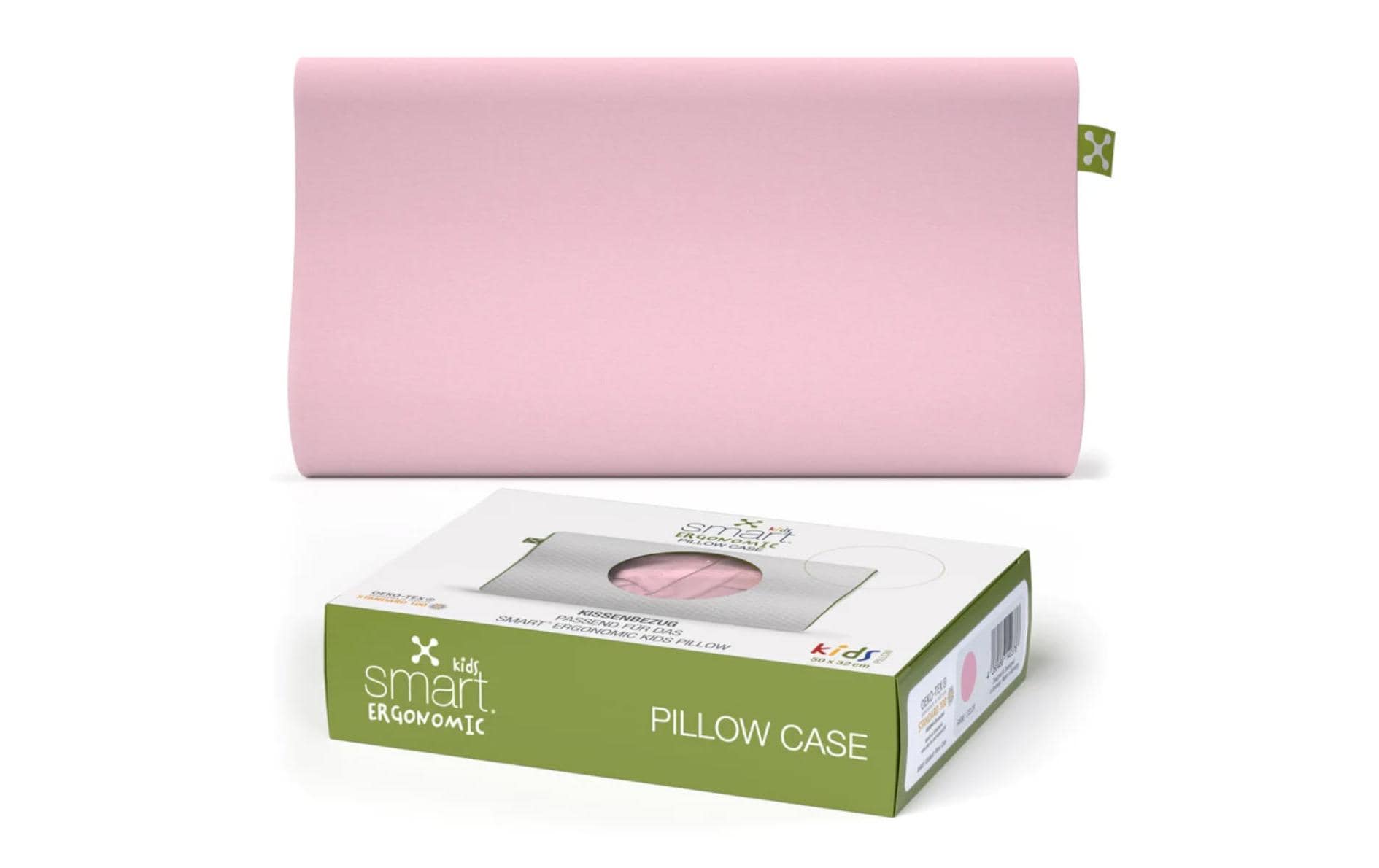 Smart Sleep smart Kids Ergon. Pillow Case Bezug, 100% Baumwolle, 40°C, rose