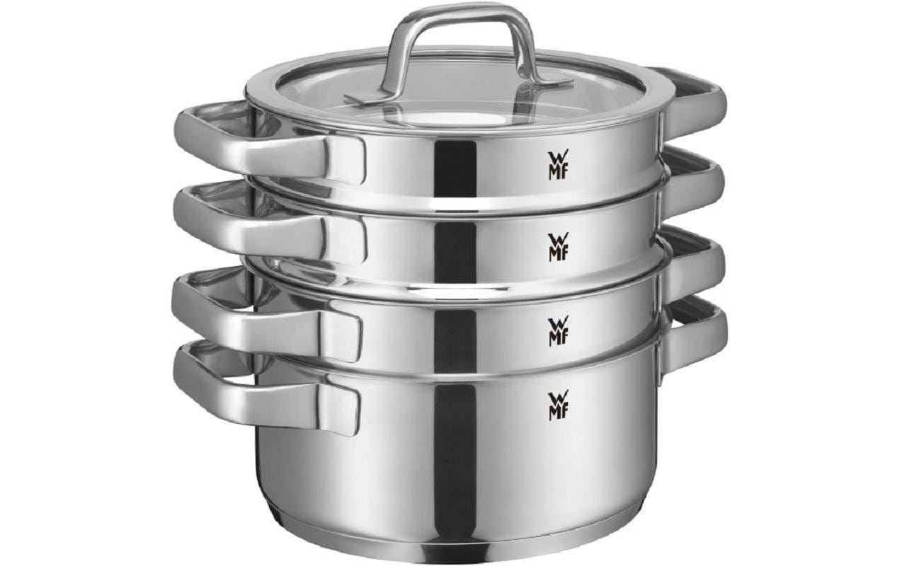 WMF Kochgeschirr-Set 4-teilig Compact Cuisi ne, 2 Töpfe, Gareinsatz, Rührschüssel