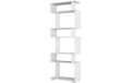 Woody Fashion Bücherregal Blok Weiss Span melaminbeschichtet, 60x165x19.5cm