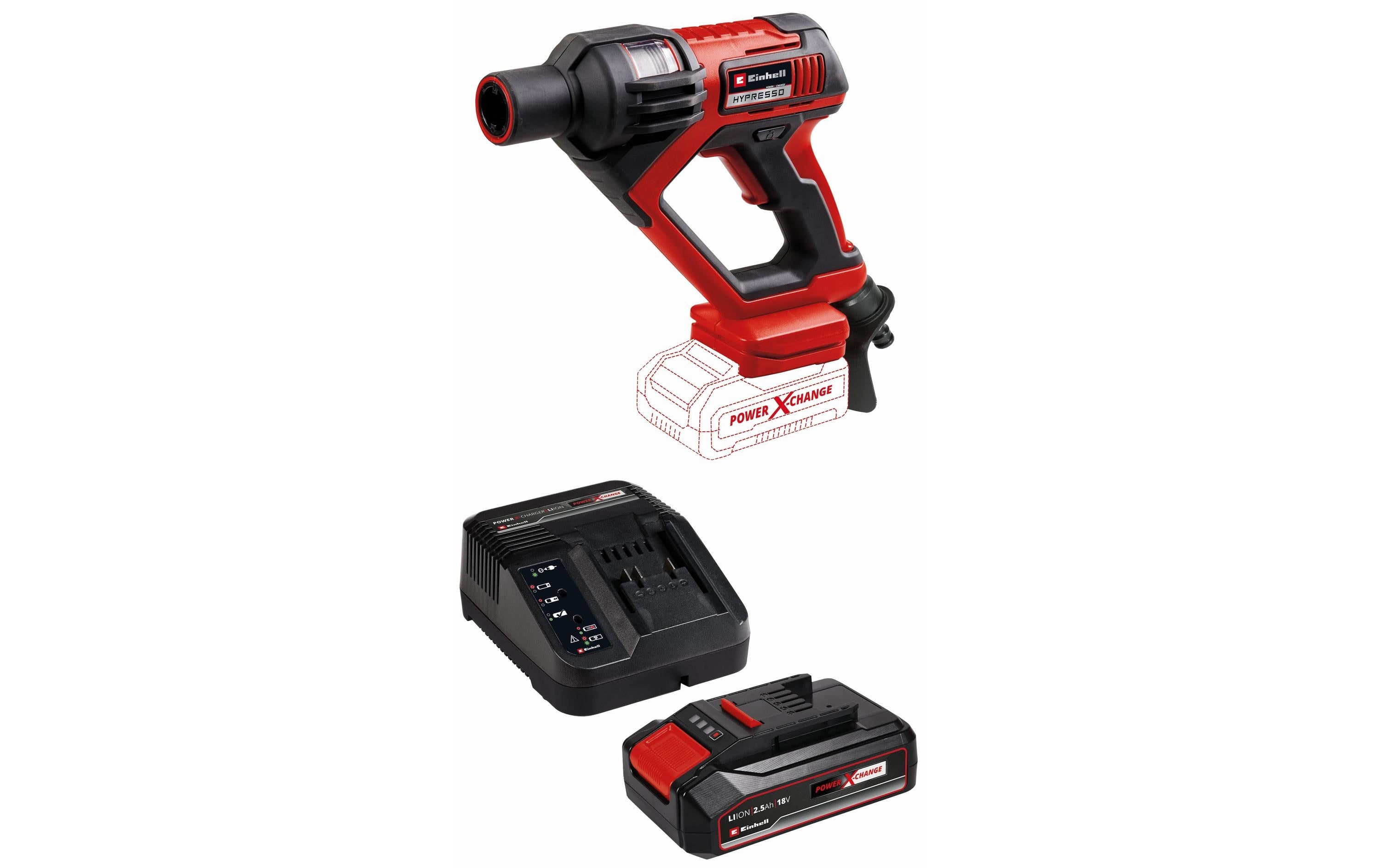 Einhell Akku-Hypresso 18/24 mit Akku 1x2.5Ah