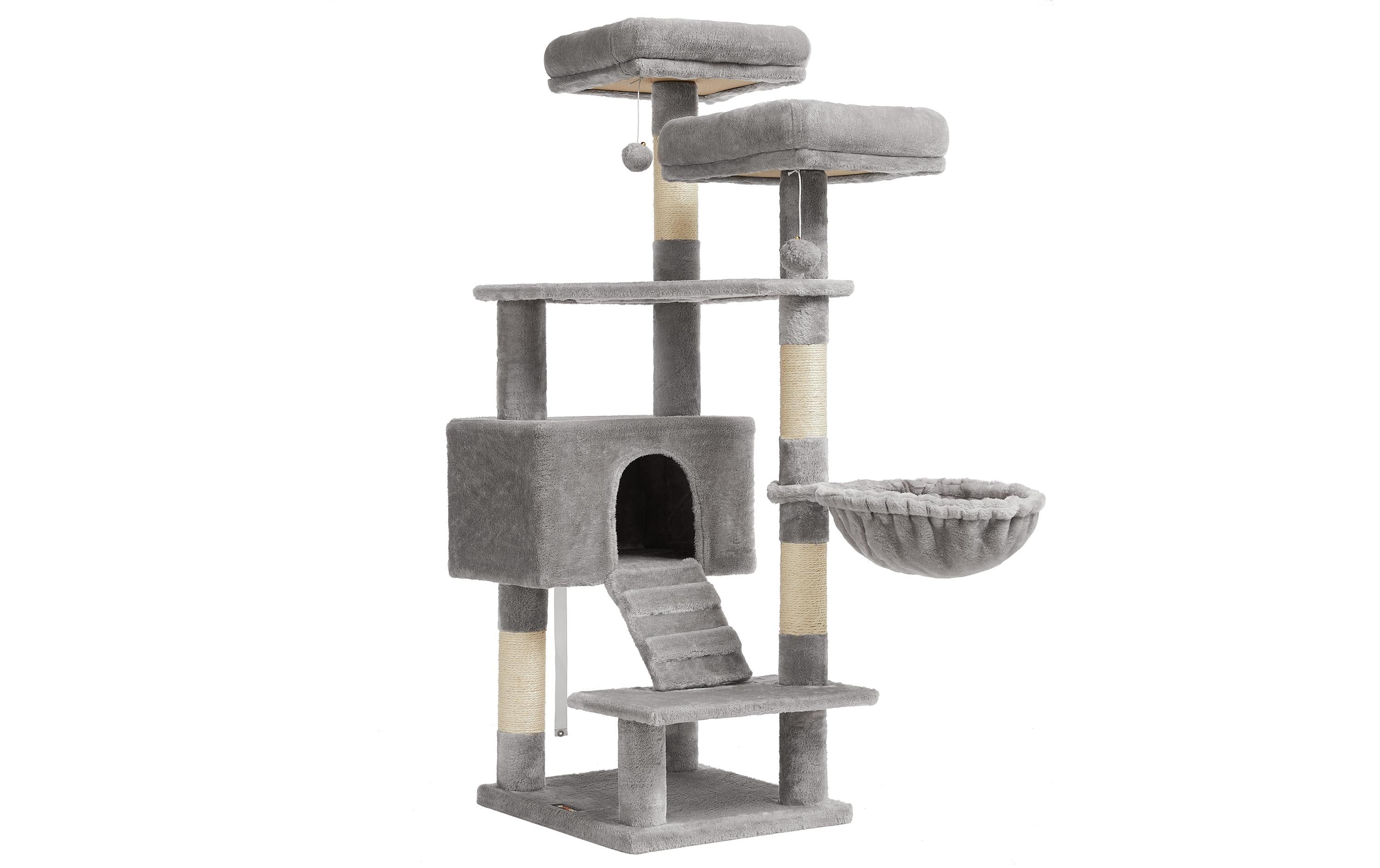 Feandrea Kratzbaum grau/beige 50x45x142cm
