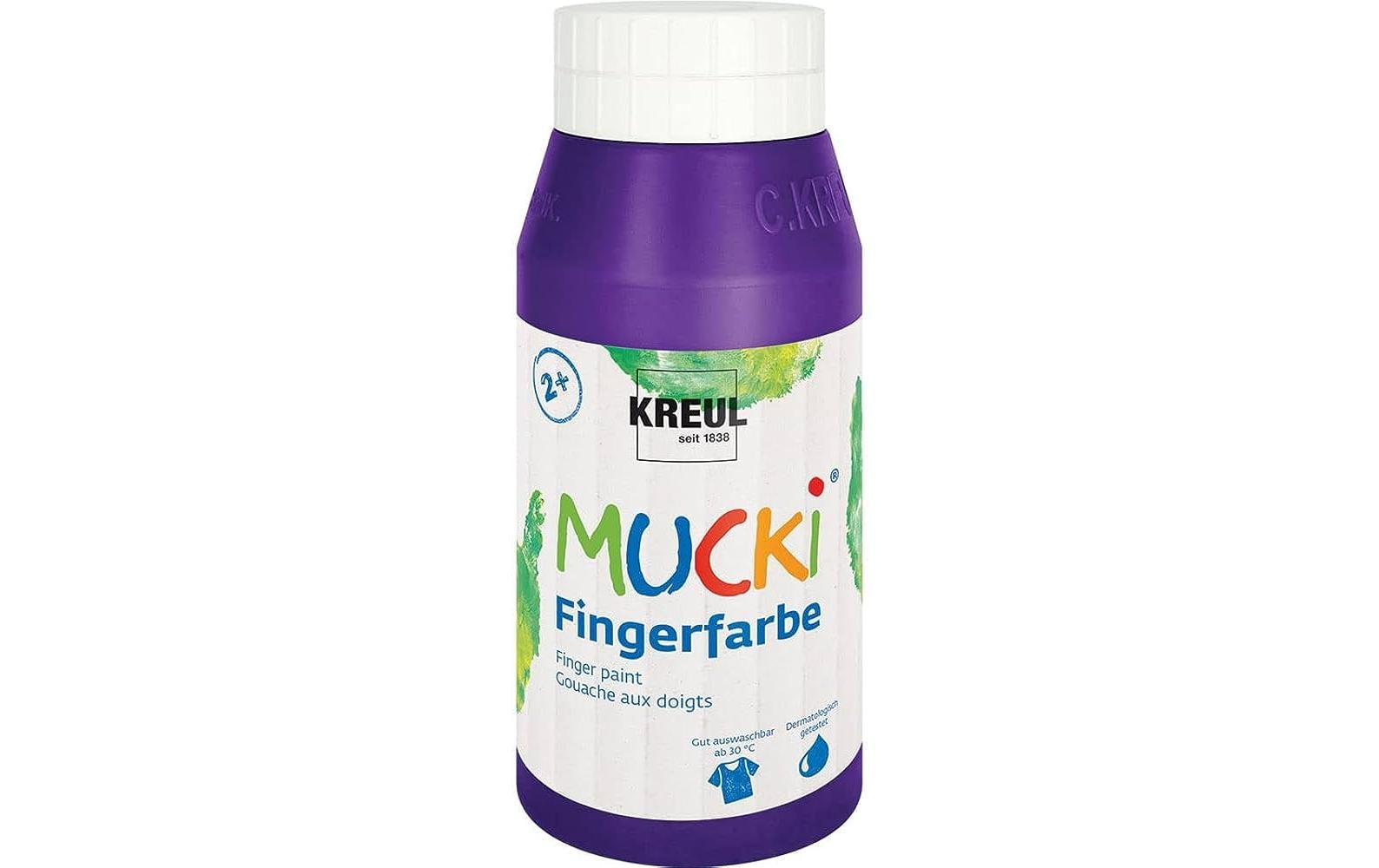 Kreul Mucki Fingerfarbe Violett 750 ml, 1 Stück