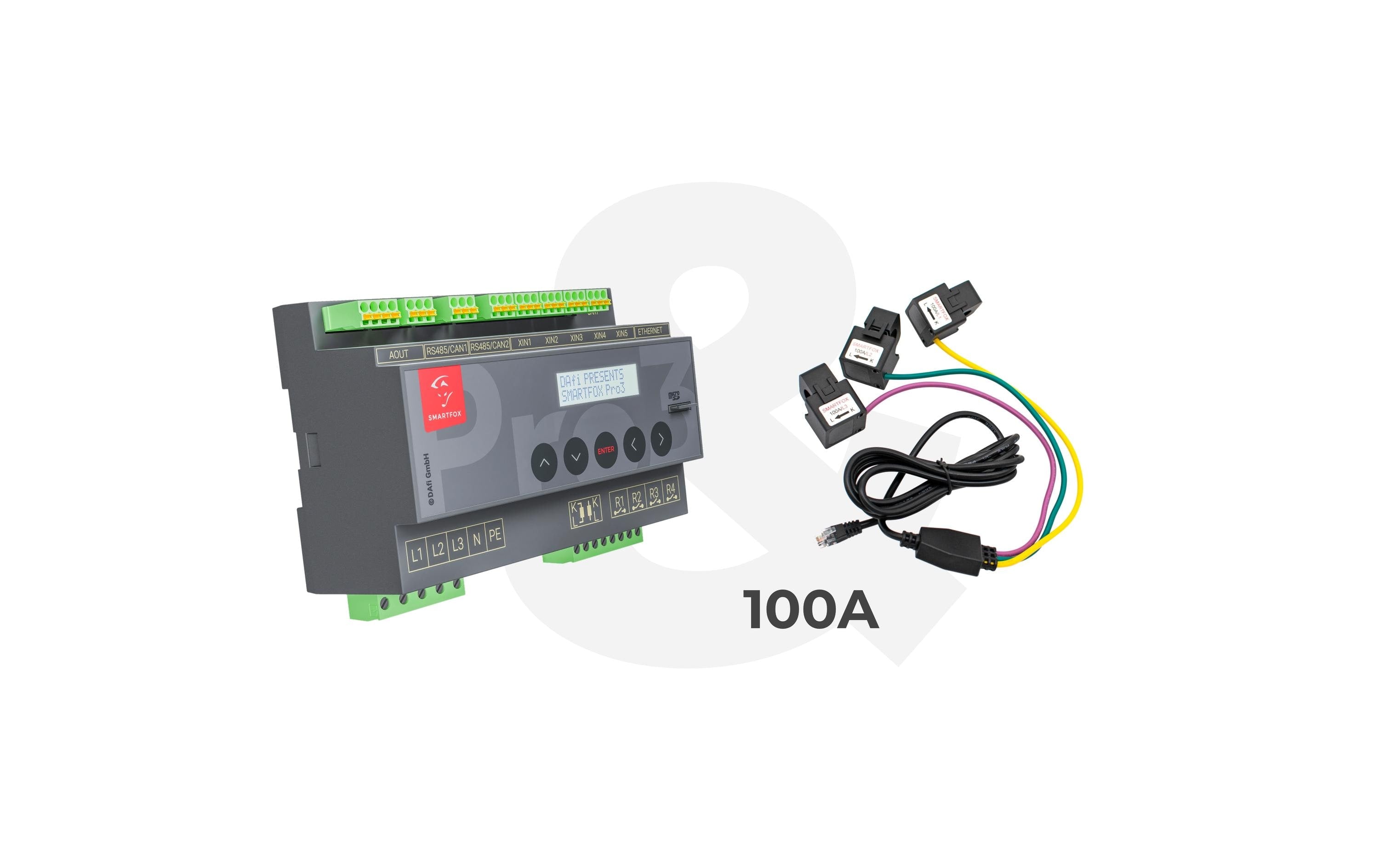 SMARTFOX Pro 3 Energiemanager inkl. Stromwandler 100A