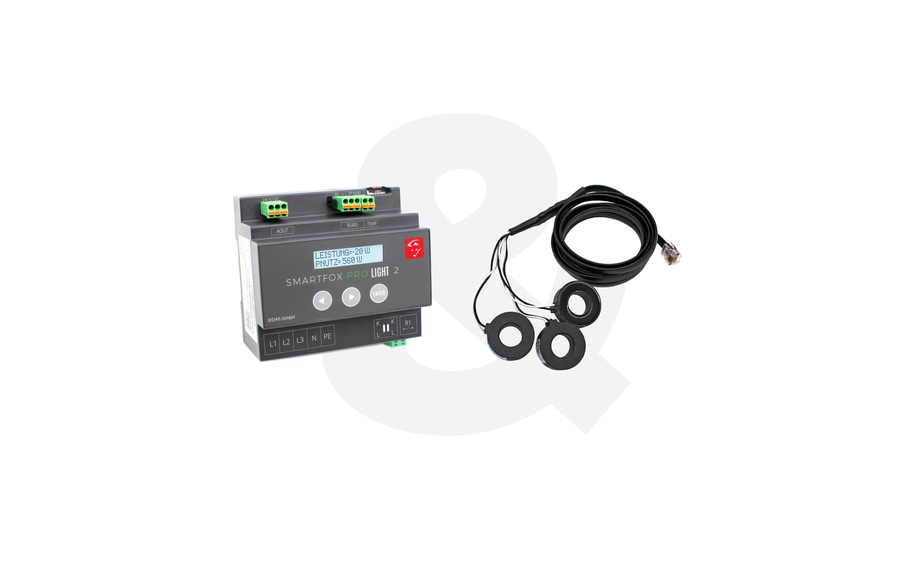SMARTFOX Pro Light 2 Energiemanager inkl. Stromwandler 80A