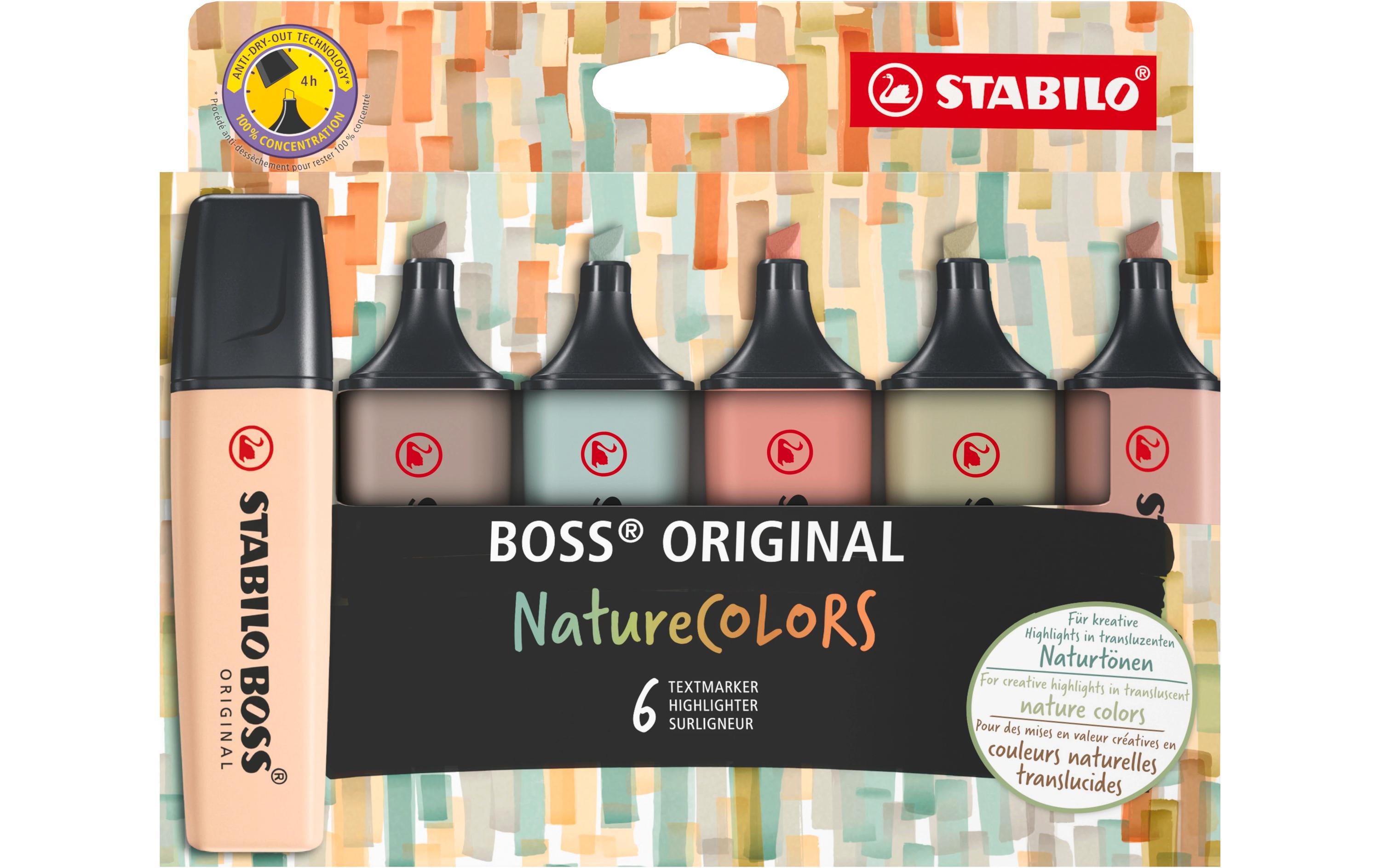 STABILO BOSS NatureColors 6er Leuchtmarkierer à 6 Stück