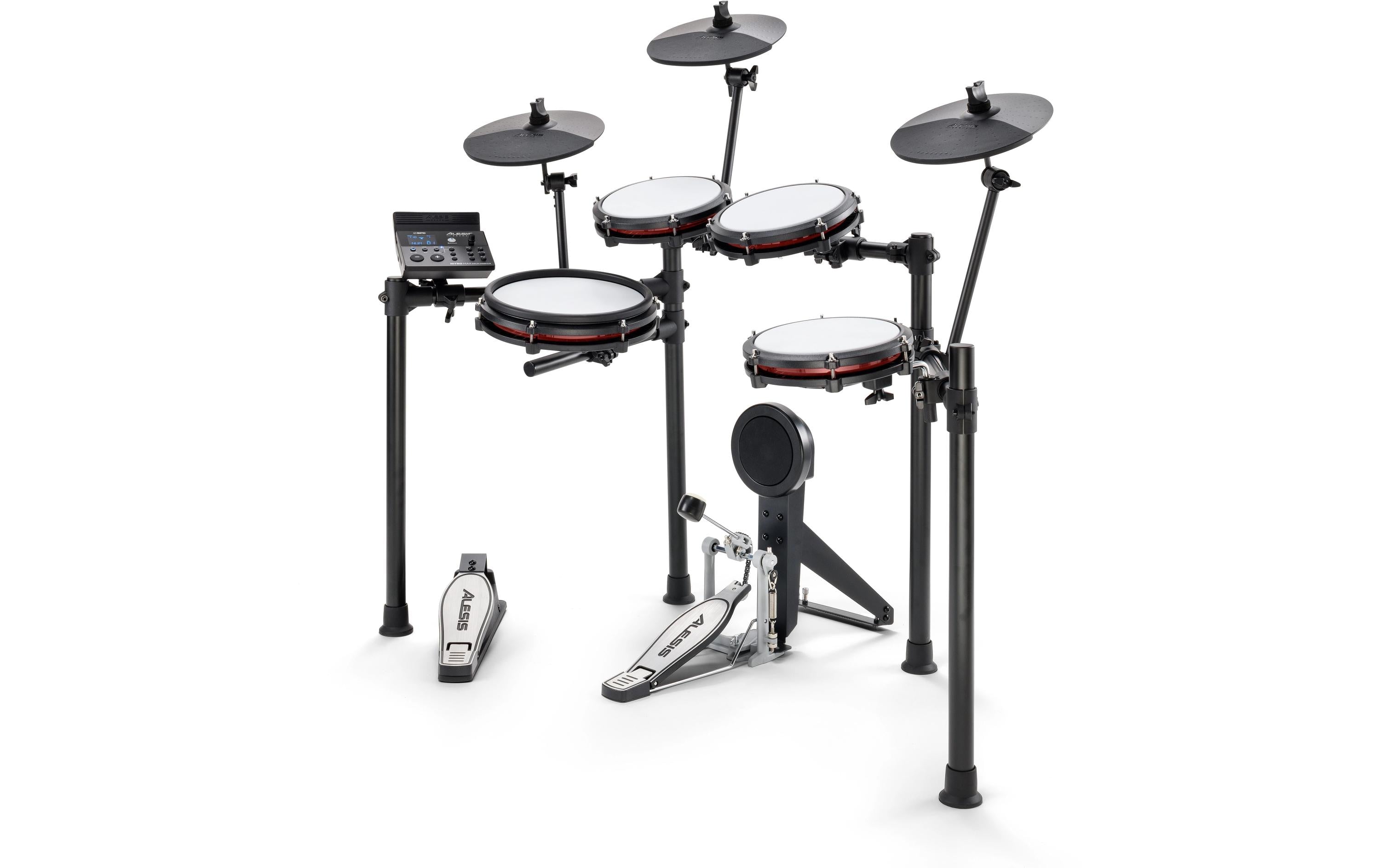 Alesis Nitro Max Kit 8-teiliges E-Drum Komplettset, Mesh, BT