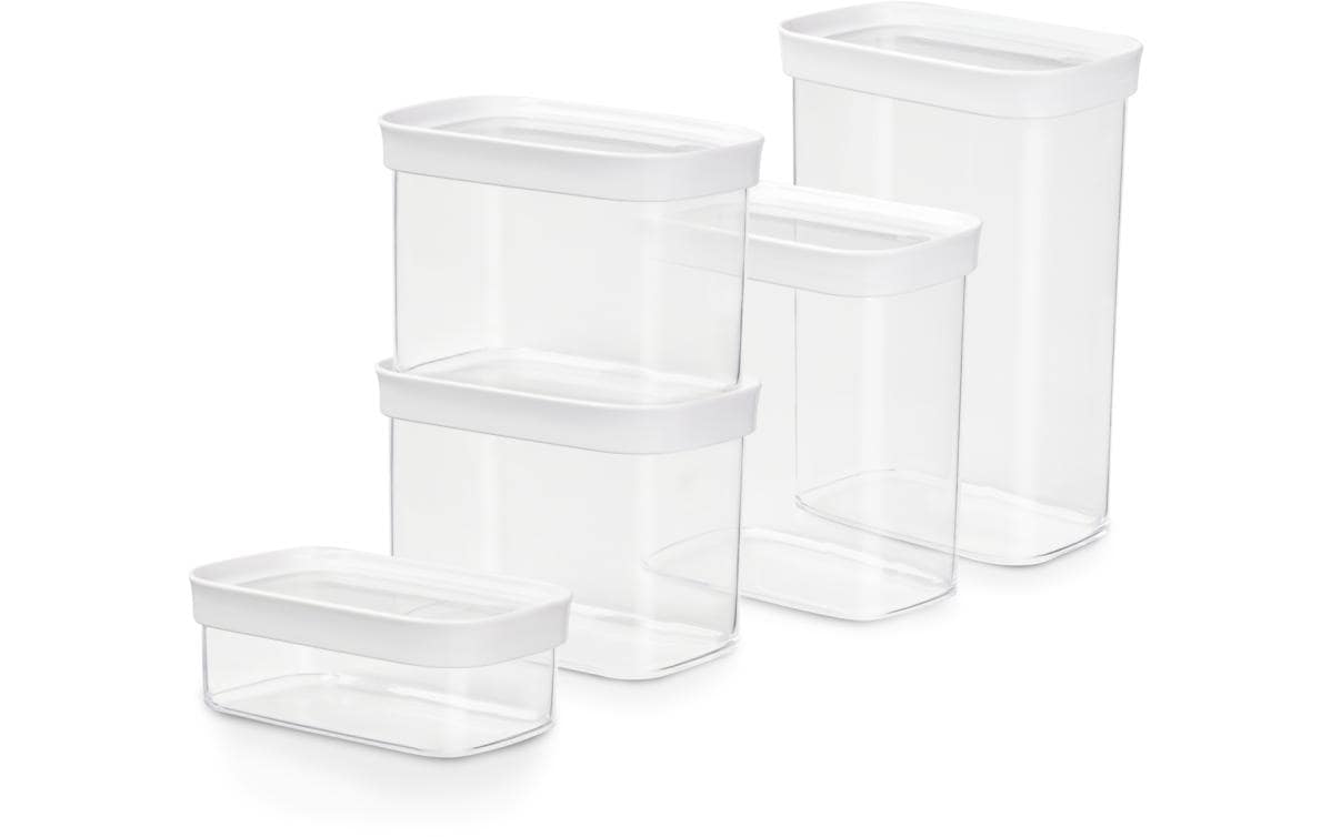 Emsa Dose Optima 5er Set 0.45, 2x1, 1.6, 2.2  Liter