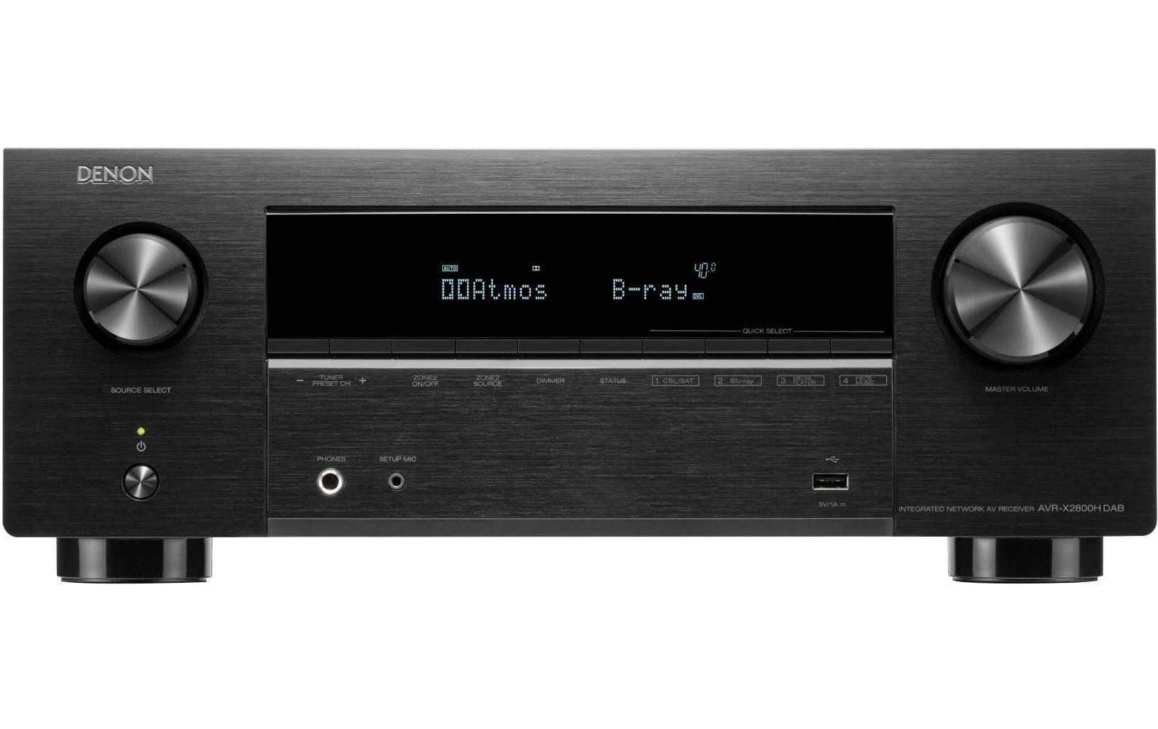 Denon AVR-X2800H DAB, 7.2 AV-Receiver Schwarz