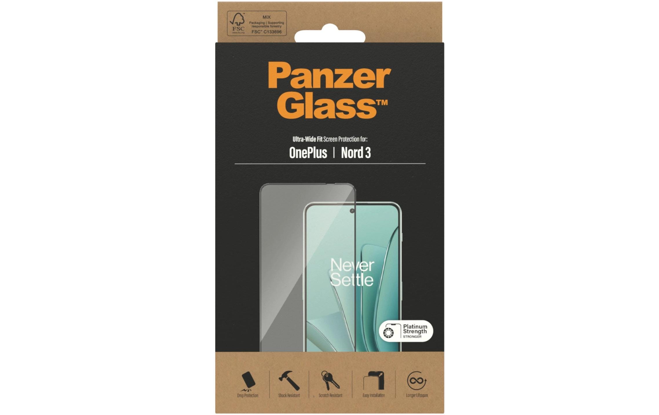 PanzerGlass Displayschutz Ultra Wide Fit OnePlus Nord 3