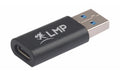LMP USB3.0 A-C Adapter, schwarz 5Gbps/3A, A-Stecker -C-Buchse