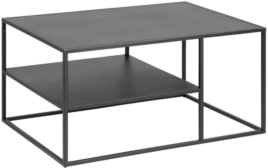 AC Design Couchtisch Newton Stahl, 90x60x45 cm, Schwarz