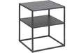 AC Design Nachttisch Newton Stahl, 45x40x50,5 cm, Schwarz