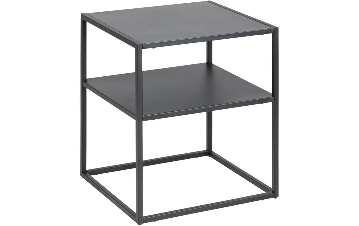 AC Design Nachttisch Newton Stahl, 45x40x50,5 cm, Schwarz