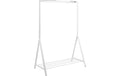 AC Design Kleiderständer Brent Stahl, 117x59x165 cm, Weiss