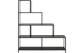 AC Design Bücherregal Seaford MDF/Stahl, 135x35x150 cm, Schwarz