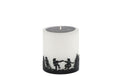 Schulthess Kerzen Chalet Chic Tanz mit Metallring, 7x8 cm (DxH)