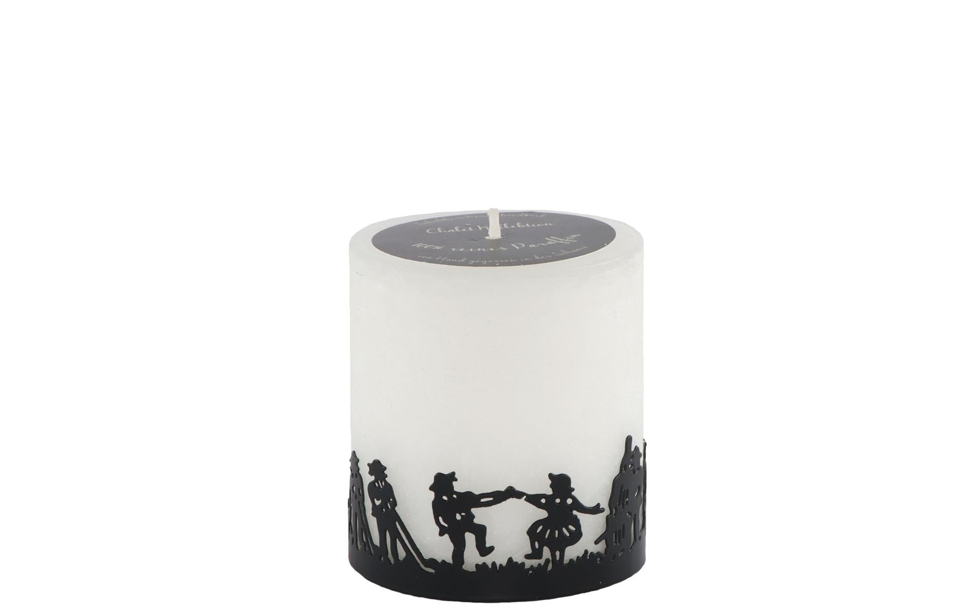 Schulthess Kerzen Chalet Chic Tanz mit Metallring, 7x8 cm (DxH)